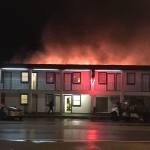 A 60-year-old Kingston man was taken into custody at approximately 4:30 a.m. Feb. 9 by Kitsap County sheriff&rsquo;s deputies for questioning regarding the fire at the Blue Water Inn on Highway 104 earlier in the morning. (Dylan Umphress / Contributed)