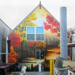 The boathouse at the end of C Dock at the Port of Brownsville sports a colorful mural by local artist Cayla Raymaker.                                Terryl Asla/Kitsap News Group