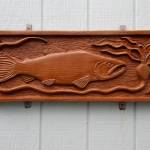 Carved and painted salmon are a favorite theme.                                Terryl Asla/Kitsap News Group