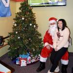 Nanako and Rich Moore at Christmas. Nanako is an exchange student from Japan staying with Jodi and Rich Moore for the year.                                Photo courtesy of Jodi Moore