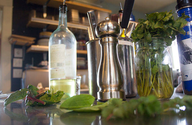 All produce is sourced locally and seasonally in the Mossback restaurant. &ldquo;We ask people to understand that we just can&rsquo;t offer a salad in January,&rdquo; co-owner Christy Penney said. (Sophie Bonomi / Kitsap News Group)