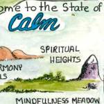 Victoria Clark provides a roadmap leading from the State of Anxiety to the State of Calm. (Artwork: Victoria Clark)