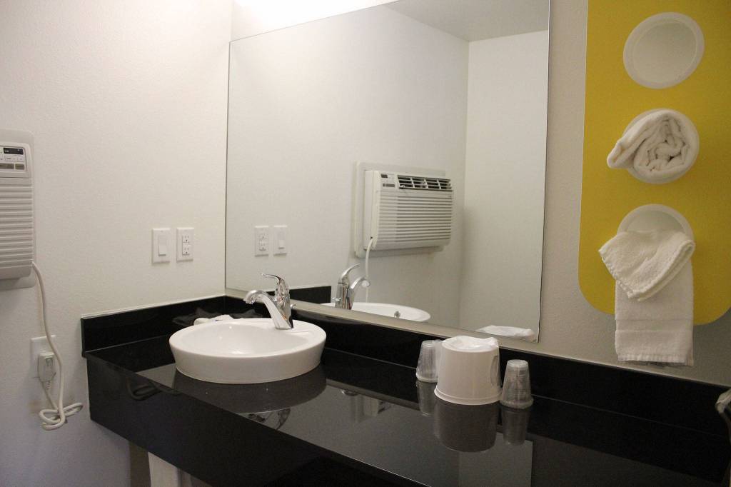 All the furniture inside the Motel 6 rooms is brand new, as are the bathroom features and color schemes.                                Michelle Beahm / Kitsap News Group
