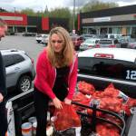 iLoveKickboxing collected food donations for Central Kitsap Food Bank this week. They exceeded their goal of 5,000 pounds of food.                                Dan Fish / iLoveKickboxing