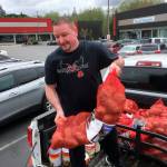 iLoveKickboxing collected food donations for Central Kitsap Food Bank this week. They exceeded their goal of 5,000 pounds of food.                                Dan Fish / iLoveKickboxing