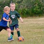 Area kids take part in a soccer drill at last year&rsquo;s Get Fit Port Orchard event.                                Photo: Get Fit PO