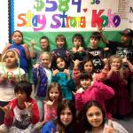 Students in Rebecca Garrett&rsquo;s second-grade class &ldquo;hang loose&rdquo; as they raise money for their peer, Koko, during their month-long lesson on empathy. Rebecca Garrett/Contributed