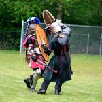 SCA members practice one-on-one combat.                                Michelle Beahm / Kitsap News Group