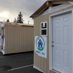 The cottage structures are 8-by-11 feet and will be part of a 12-unit transitional housing village for homeless residents in South Kitsap.                                Bob Smith | Kitsap News Group