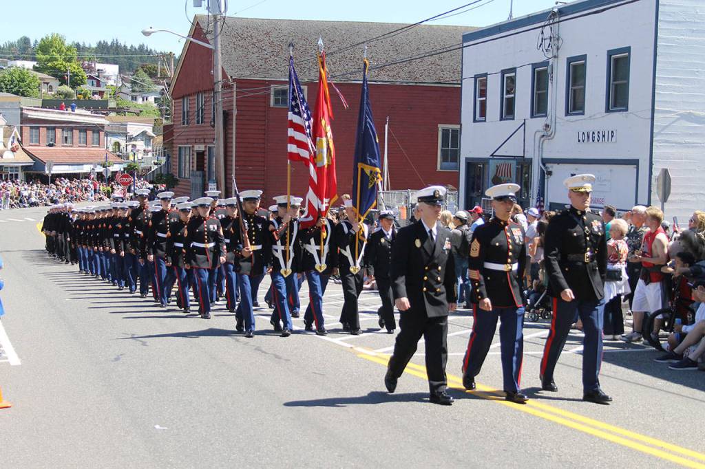 Everyone applauded for our men and women in uniform.