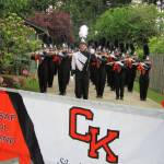 The CKHS band marches in place and plays. Terryl Asla/Kitsap News Group