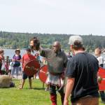 Shield wall at Viking Fest is a test of strength and mettle| Photo gallery