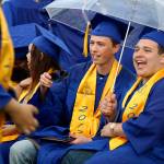 Rain can’t put a damper on Bremerton High School’s graduation ceremony