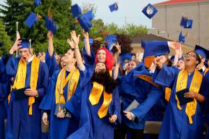 Rain can’t put a damper on Bremerton High School’s graduation ceremony