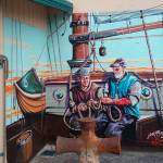 Detail from the Poulsbo Maritime Museum&rsquo;s exterior. (Ian A. Snively/Kitsap News Group)