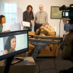 Faculty observe while students rehearse a scene.                                Olympic College/contributed