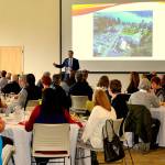 They started arriving at 7 a.m. April 26 to attend the first annual breakfast at the Village Green, the now-beloved center that houses a Boys & Girls Club, library and senior center. (Daniel Johnson/contributed)