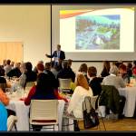 They started arriving at 7 a.m. April 26 to attend the first annual breakfast at the Village Green, the now-beloved center that houses a Boys & Girls Club, library and senior center. (Daniel Johnson/contributed)