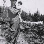 Evelynne McMillan in 1925, held by her father, Clair McMillan. (Courtesy Gemmell family)