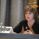 Bremerton City Council candidate Pat Sullivan responds to a question at the League of Women Voters candidates forum, July 11 in the Norm Dicks Government Center. (Michelle Beahm/Kitsap News Group)