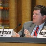 Bremerton City Council candidate Adam Brockus answers a question at the League of Women Voters candidates forum, July 11 in the Norm Dicks Government Center. (Michelle Beahm/Kitsap News Group)