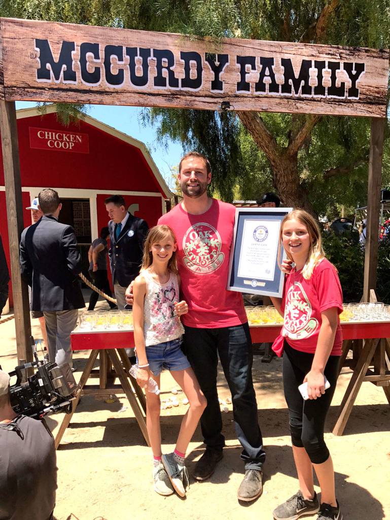 Ross McCurdy and his daughter, Mira, set a team world record for number of eggs cracked in a minute. (Michelle Beahm/Kitsap News Group                                 Ross McCurdy and his daughter, Mira, set a team world record for number of eggs cracked in a minute. (Michelle Beahm/Kitsap News Group                                 Ross McCurdy and his daughter, Mira, set a team world record for number of eggs cracked in a minute. (Michelle Beahm/Kitsap News Group                                 Ross McCurdy and his daughter, Mira, set a team world record for number of eggs cracked in a minute. (Michelle Beahm/Kitsap News Group