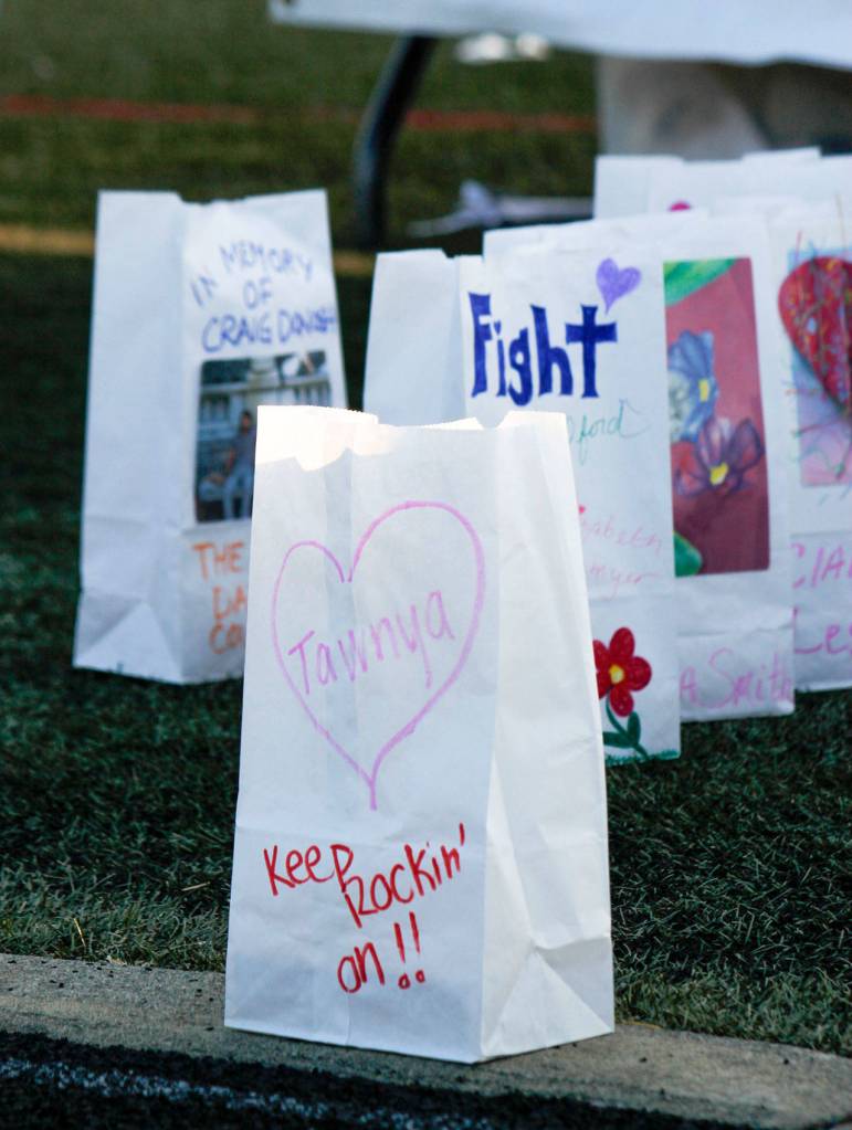 Relay For Life participants walk for a cure