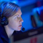 Navy Lt. Megan Ricker of Bremerton makes a report on July 17 during an air defense exercise aboard the guided-missile destroyer USS Sterett (DDG 104). USS Sterett is participating in Talisman Saber 17, an exercise intended to flex the &ldquo;Up-Gunned Expeditionary Strike Group (ESG)&rdquo; concept, using cruiser and destroyer assets to protect the ESG against air threats. Talisman Saber is a biennial U.S.-Australia bilateral exercise held off the coast of Australia meant to achieve interoperability and strengthen the U.S.-Australia alliance.                                (Mass Communication Specialist 1st Class Byron C. Linder/U.S. Navy)