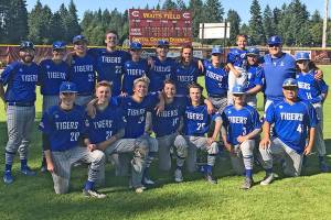 The AA Olympic Tigers 2017 American Legion baseball team. (Jon O&rsquo;Connor/Courtesy)                                 The AA Olympic Tigers 2017 American Legion baseball team. (Jon O&rsquo;Connor/Courtesy)
