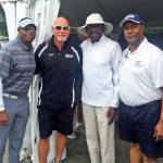 Past tournament participants have included, from left, Ken Griffey Jr. Jay Buhner, Kenny Easley, and Paul Stoot. (Contributed photo)