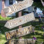 Mrs. Muir&rsquo;s House tea room and side garden will be used for the Harry Potter birthday bash, July 30. (Sophie Bonomi/Kitsap News Group)