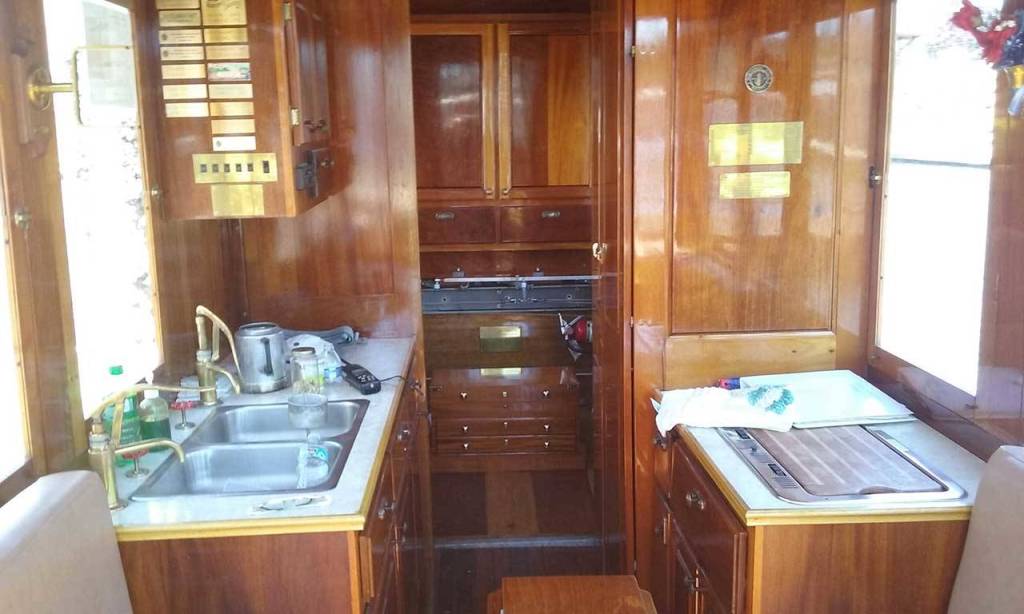 The inside of the paddle boat.                                Ian Snively / Kitsap News Group