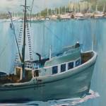 Another detail from the Poulsbo waterfront mural by Tizley&rsquo;s. Ideally, the mural should be re-located to where it can be viewed from 15 or 20 feet away to fully appreciate the impressionistic style.                                Terryl Asla/Kitsap News Group