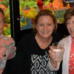 Right. Bremerton Mayor Patty Lent and supporters celebrate her primary election win Aug. 1, at the Arena Sports Bar & Grille. Lent and City Council member Greg Wheeler were the two top finishers in the primary and advance to the Nov. 7 general election. (Mark Krulish/Kitsap News Group)