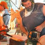 Steve Backus will carve wood and ice with his chainsaw. (Contributed photo)