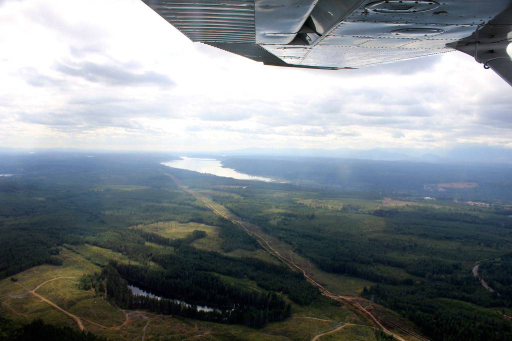 The view of Kitsap County from a small plane flown by Mikela Arnall, 14, out of the Bremerton Airport.                                Michelle Beahm / Kitsap News Group