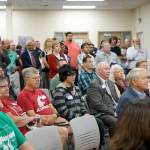 Members of the community attend a grand-opening ceremony for the opening of the new Bremerton Olympic College electrical engineering building, which will house classes for the OC-Washington State Unversity four-year electrical engineering program.                                Photo courtesy Olympic College