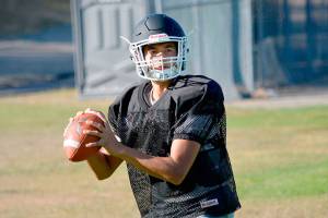 Klahowya quarterback John Hartford leads the Eagles into their opener against Bremerton. (Mark Krulish/Kitsap News Group)