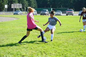 South Kitsap High School&rsquo;s girls soccer team was one of many that had its opening game postponed due to poor air quality. (Mark Krulish/Kitsap News Group)