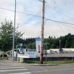 The new $3.4 million Fishline building is scheduled to open on this corner in April 2018.                                Terryl Asla                                Kitsap News Group