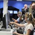 Ridgetop Middle School students learn about aviation from first-class technology that includes flight simulation programs.                                Michelle Beahm / Kitsap News Group