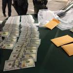 In a car in the Poulsbo Safeway parking garage early Sept. 24, officers found two stolen handguns, two stolen fire service portable radios, stolen fire department equipment, body armor, ammunition, two fake badges, more than 30 grams of heroin and methamphetamine, and more than $9,500 in cash. Kitsap County Sheriff&rsquo;s Office