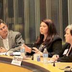 Nick Twietmeyer | Kitsap News Group                                Kitsap News Group Managing Editor Richard Walker moderates the League of Women Voters discussion, &ldquo;Finding Common Ground,&rdquo; featuring state representatives Michelle Caldier and Sherry Appleton.