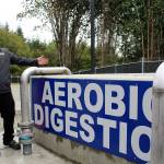 Luke Thurston, KPUD employee, gives a tour of the Port Gamble Resource Recovery Facility.                                Michelle Beahm / Kitsap News Group