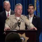 Las Vegas Metropolitan Police Department Sheriff Joe Lombardo said at 10 a.m. Oct. 2 that at least 58 people have died and 515 people were injured. There was only one attacker, and his motive was unknown. (Las Vegas Metropolitan Police Department via Facebook)