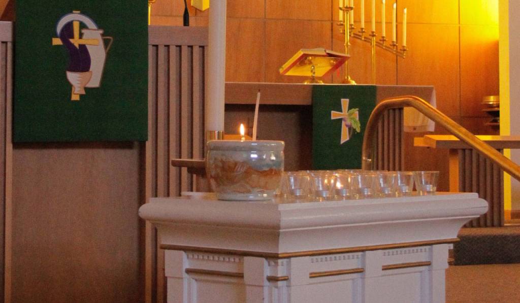 First Lutheran Church in Poulsbo has opened the doors of its sanctuary to members of the public in the wake of the Las Vegas shooting. (Nick Twietmeyer/Kitsap News Group)