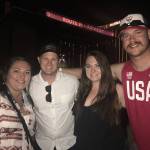 Photo courtesy of Ali Pendergrass. Ali Pendergrass, Nick Pendergrass, Alicia Hounsley and Tyler Hickman pose for a photo outside the Route 91 Harvest music festival, moments before a gunman opened fire on the crowd of concertgoers killing 59 and injuring 527.