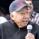 Jake Jones, master carver and former Port Gamble S&rsquo;Klallam Tribe chairman, speaks during the dedication of his story pole, &ldquo;Chief,&rdquo; at The Point Hotel in March. (Richard Walker/Kitsap News Group)                                 Jake Jones, master carver and former Port Gamble S&rsquo;Klallam Tribe chairman (Richard Walker/Kitsap News Group)