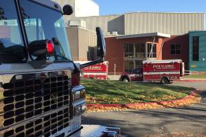 A swimmer, described by an emergency responder as an older man, suffered an apparent heart attack Nov. 6 while swimming laps at North Kitsap Community Pool. (Nick Twietmeyer/Kitsap News Group)