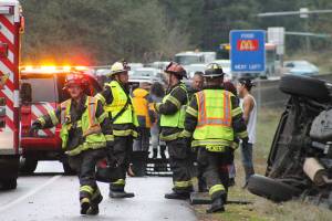 Multiple car collision on 305 near Bond Road
